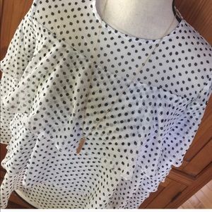 Who What Wear polka dot top XS